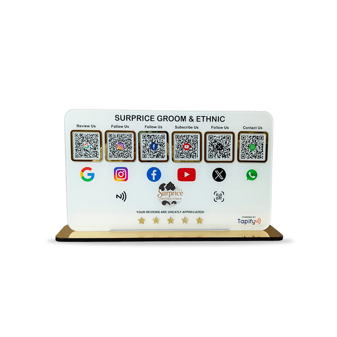 Smart NFC 6-in-1 Table Top Standee