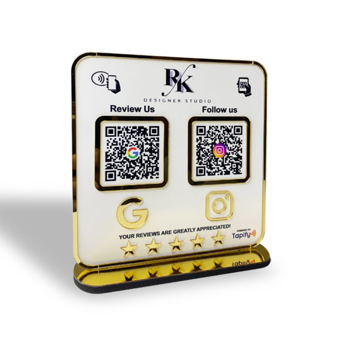 Premium Smart NFC 2-in-1 Table Top Standee