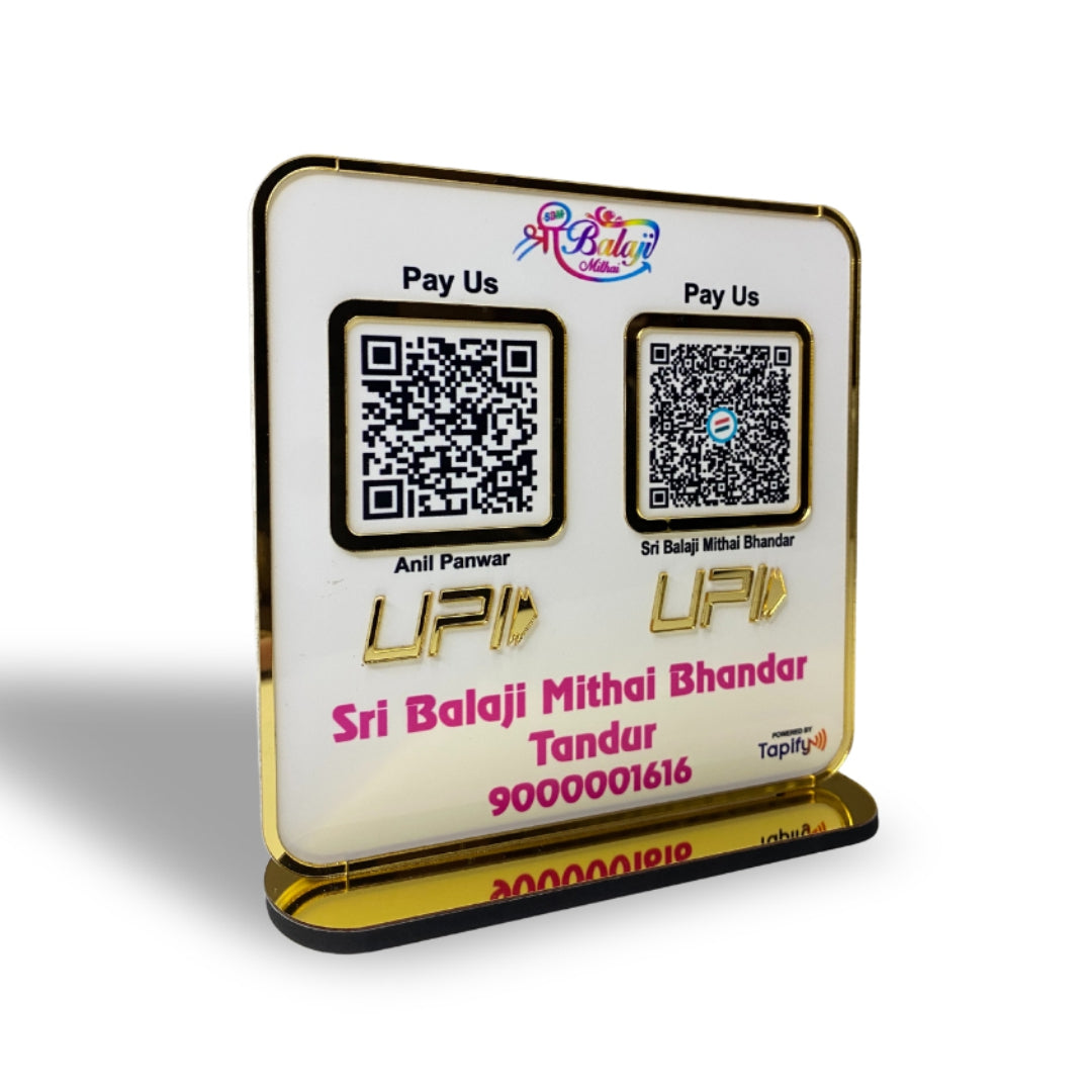 Premium Smart NFC 2-in-1 Table Top Standee