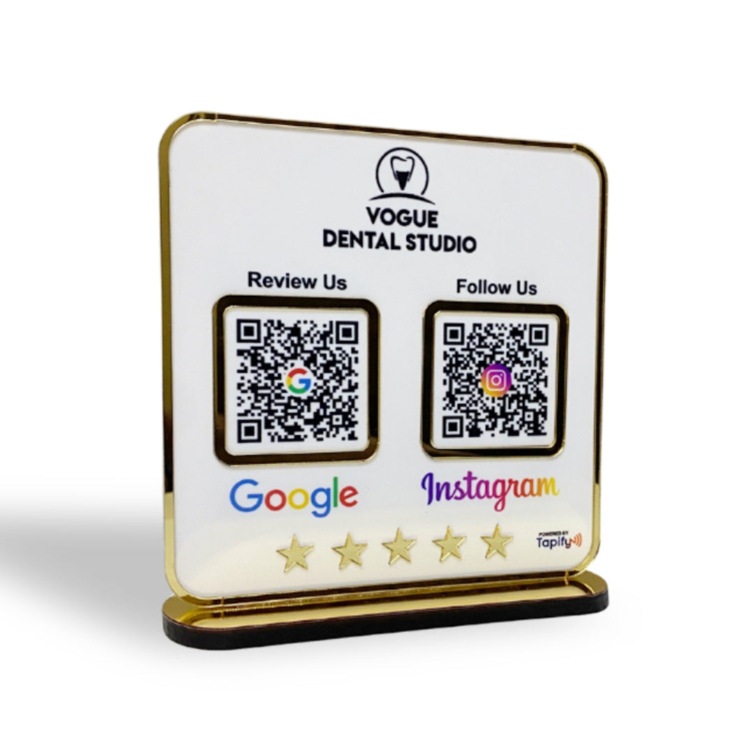 Premium Smart NFC 2-in-1 Table Top Standee