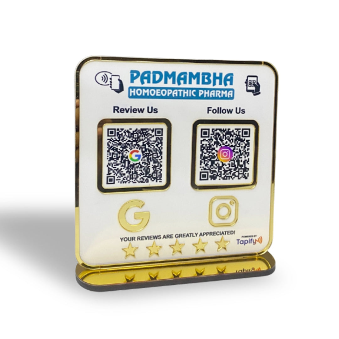 Premium Smart NFC 2-in-1 Table Top Standee