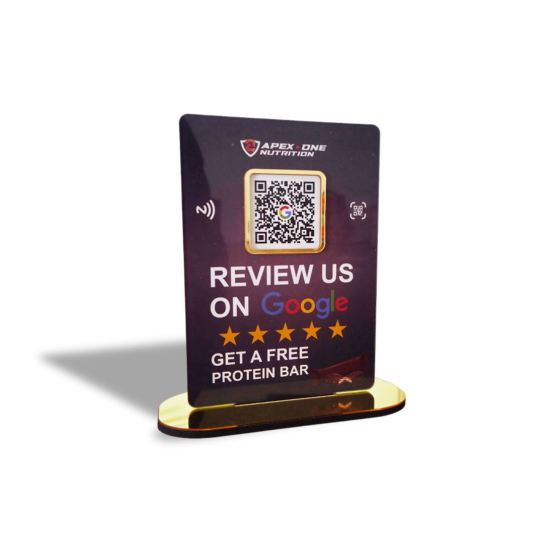 Google Review Single QR Smart NFC Tabletop Standee |Big Size
