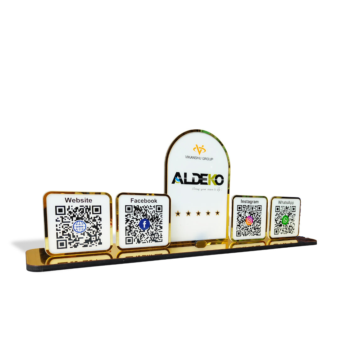 Digital Connect - Smart NFC 4 QR Tabletop Standee