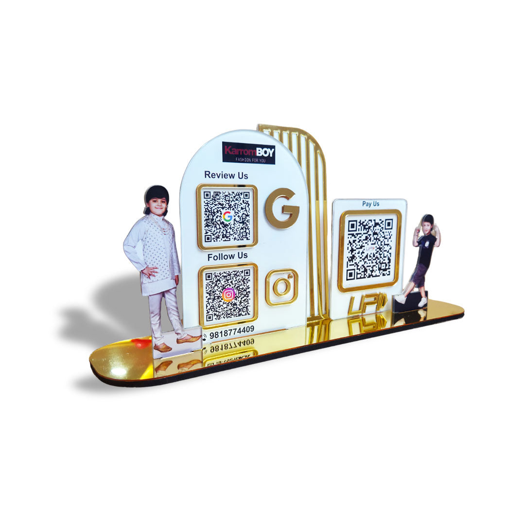Premium Arch Shaped Smart NFC 3-in-1 Multi Cutout Standee