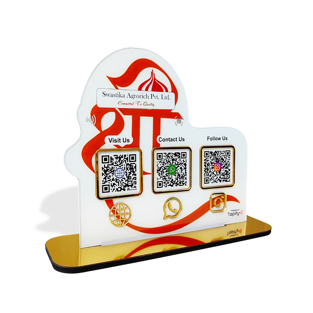Logo Cutout - Smart NFC 3-in-1 Table Top Standee