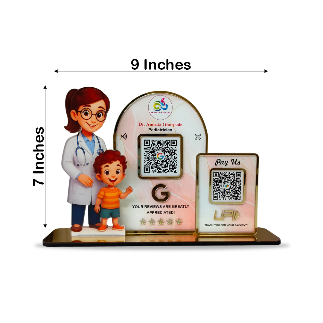 Dr. & Kid Connect Cutout - Table Top Standee