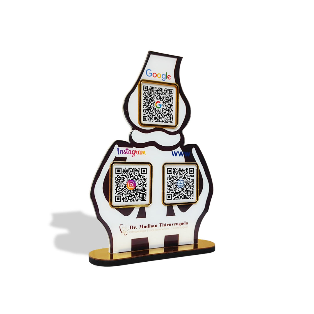 Knee Joint Shaped Smart NFC 3-in-1 Standee