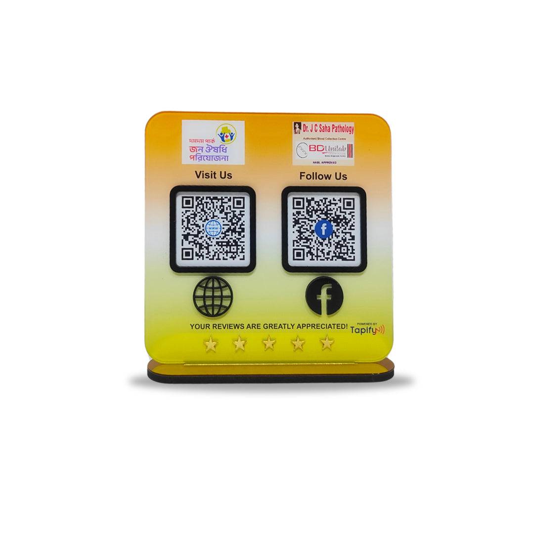 Smart NFC 2-in-1 Standee - Indian Flag Theme