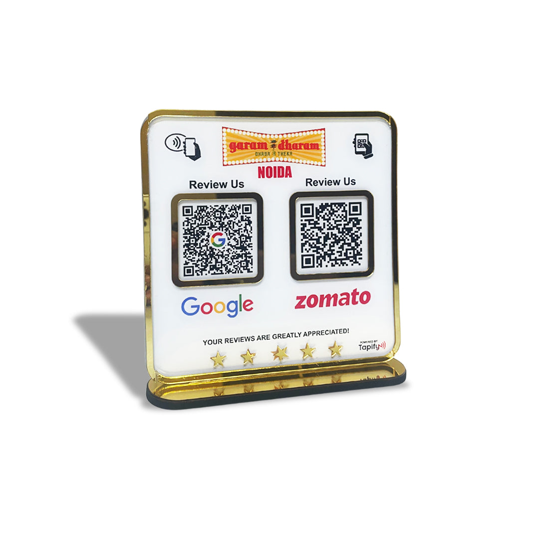 Premium Smart NFC 2-in-1 Table Top Standee