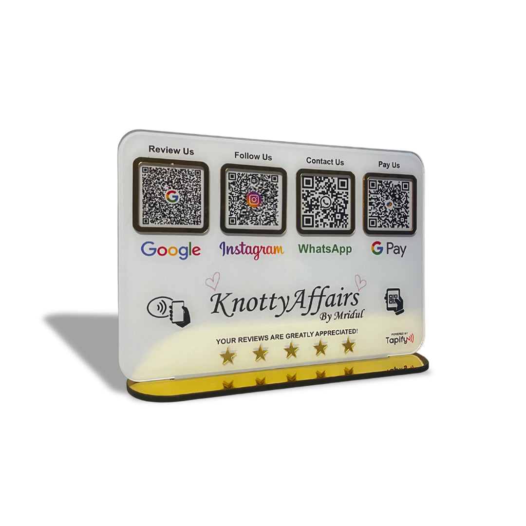 Smart NFC 4-in-1 Standee - Text Icon Edition