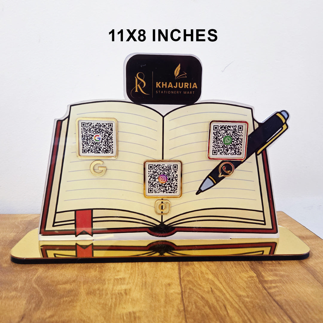 Book & Pen Shaped - Smart NFC 3-in-1 Tabletop Standee