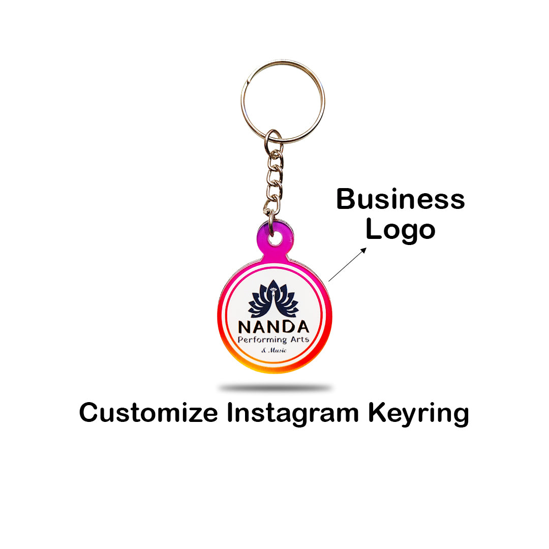 Customize Smart NFC Instagram Keyring - with QR Code(Custom Design, Your Link Added)