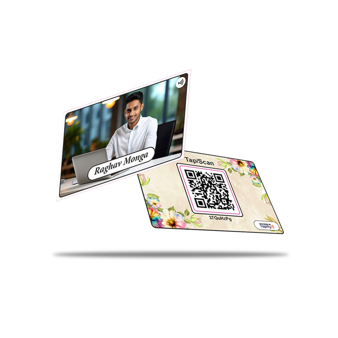 Custom Image Smart NFC Business Card (Landscape)