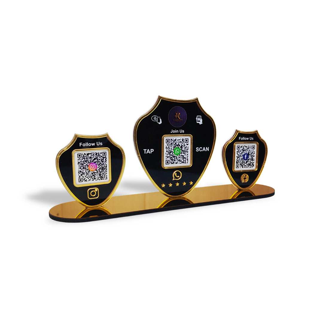 Smart NFC 3-in-1 Tabletop Standee for Jewelry Stores