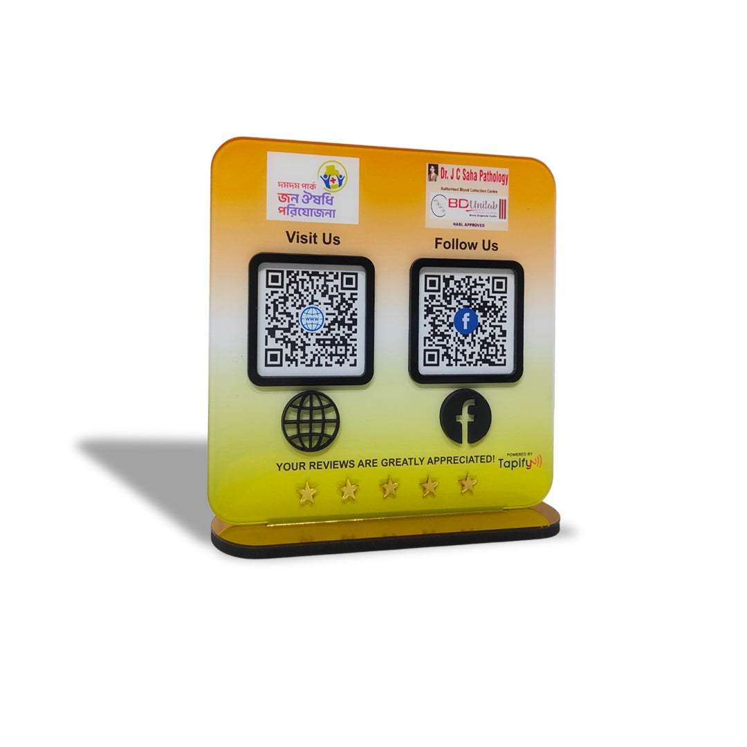 Smart NFC 2-in-1 Standee - Indian Flag Theme