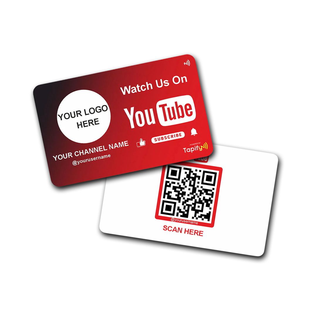 Smart NFC Youtube Card | Landscape Style
