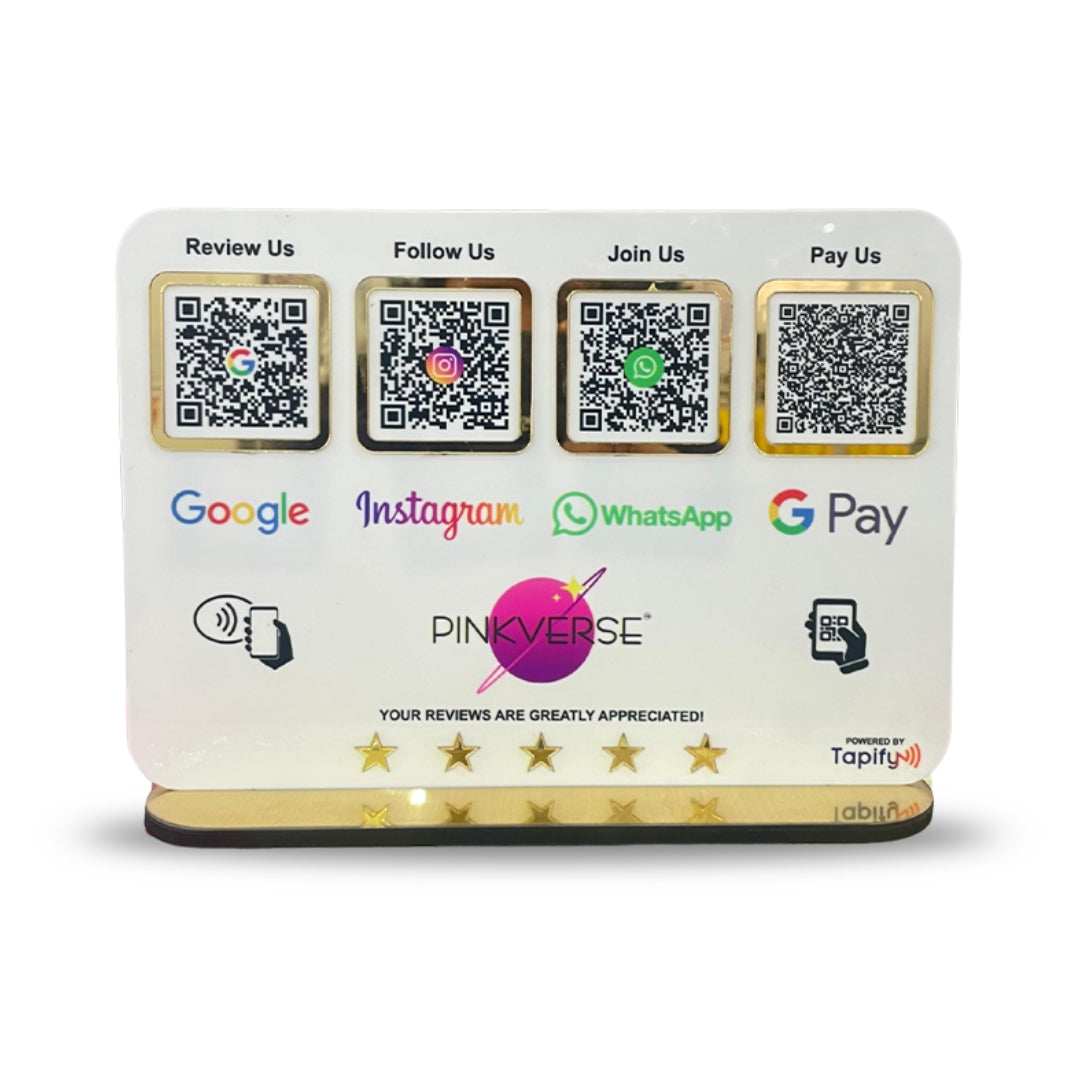 Smart NFC 4-in-1 Standee - Text Icon Edition