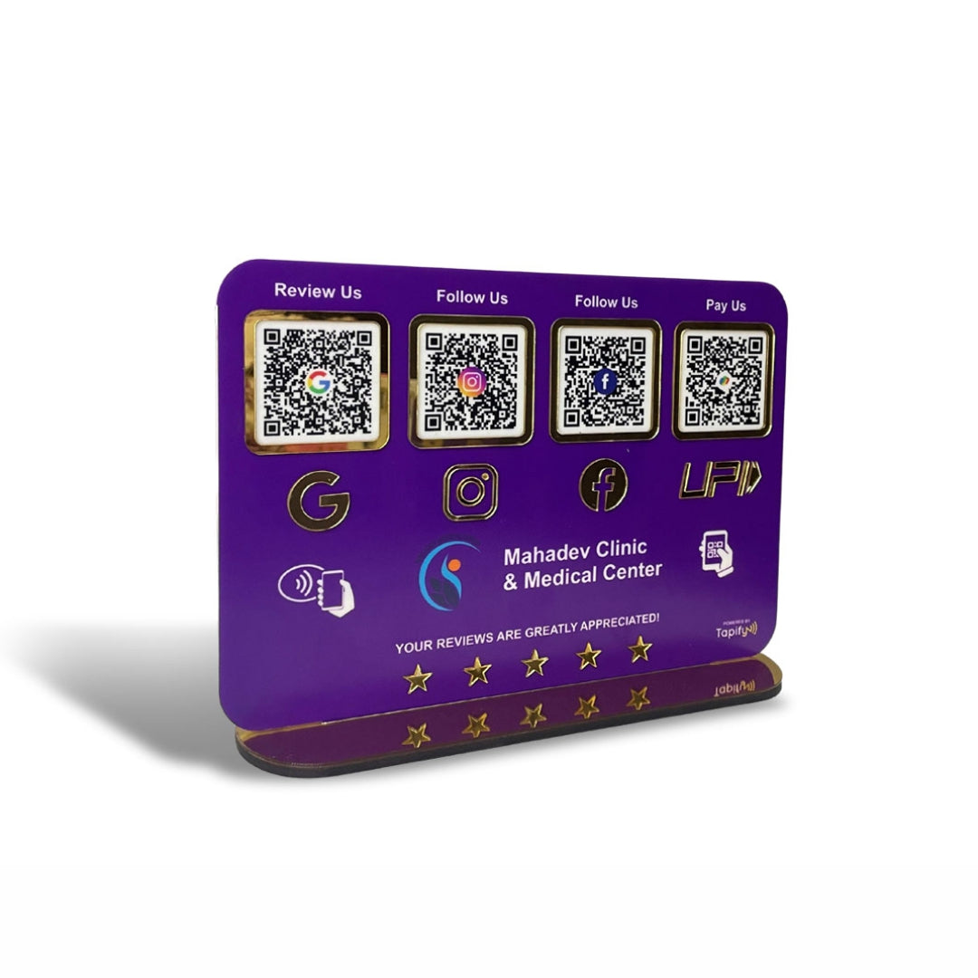 Smart NFC 4-in-1 Table Top Standee - Icon Edition