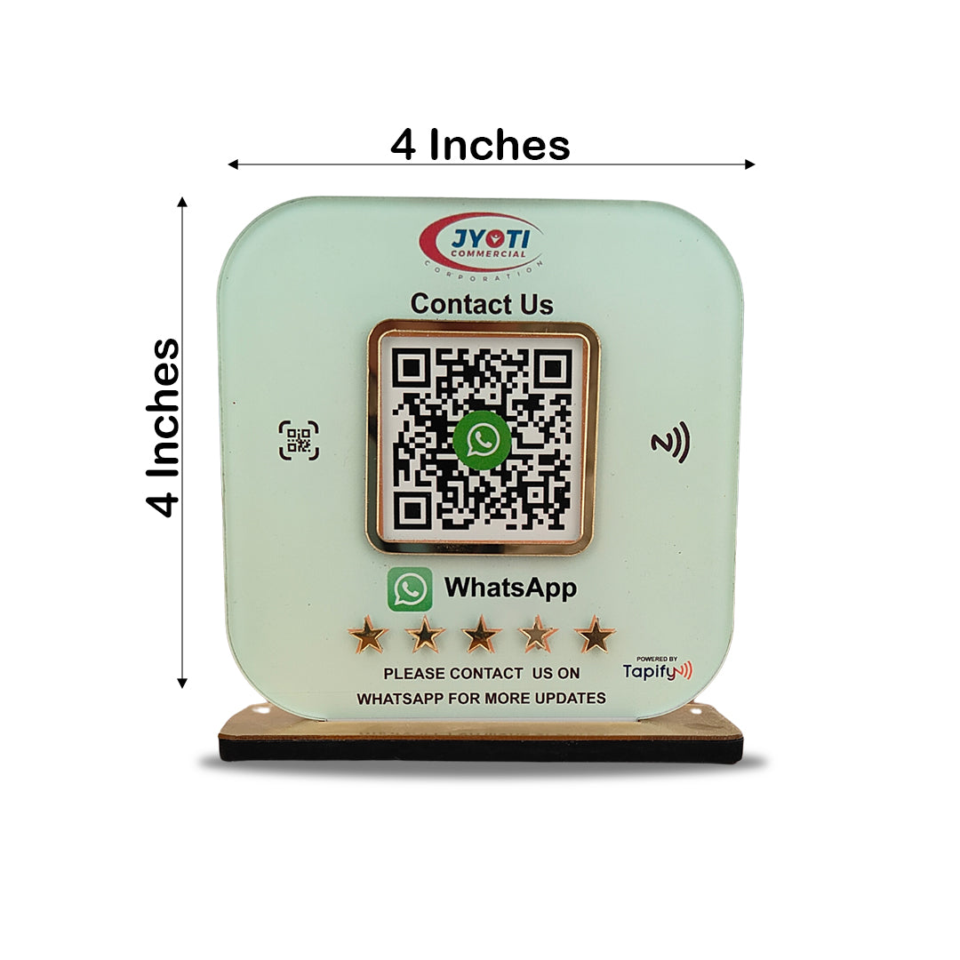 Tapify Mini – Whatsapp Standee (Fixed Design, Your Link Added)
