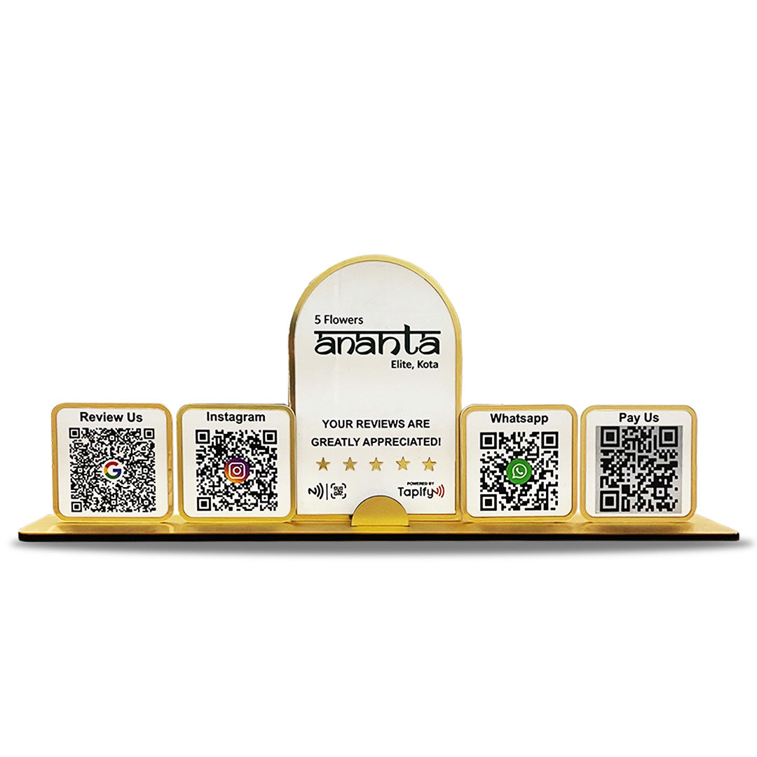 Digital Connect - Smart NFC 4 QR Tabletop Standee
