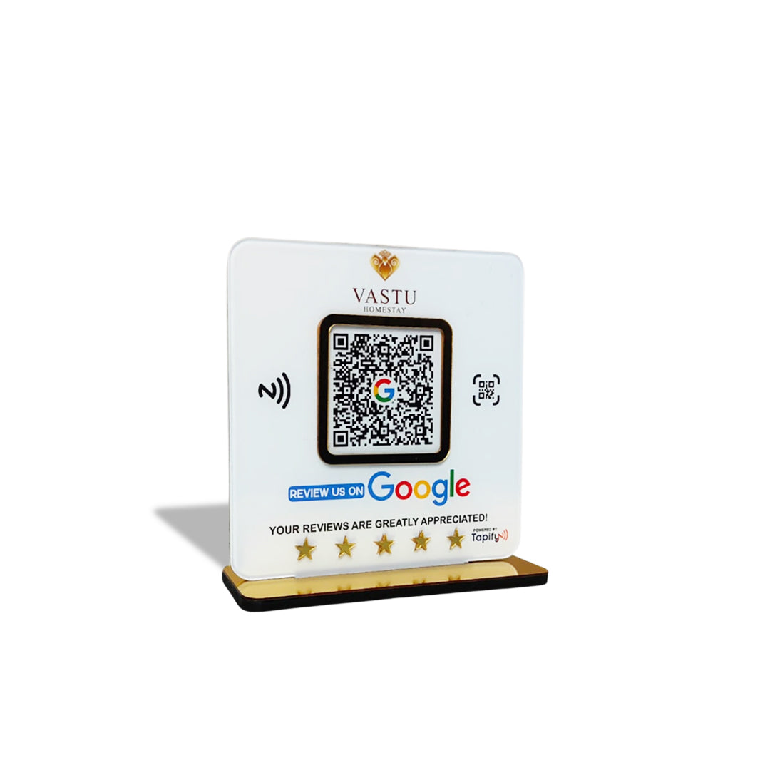 Google Review - Smart NFC 1 QR Table Top Standee - Elite