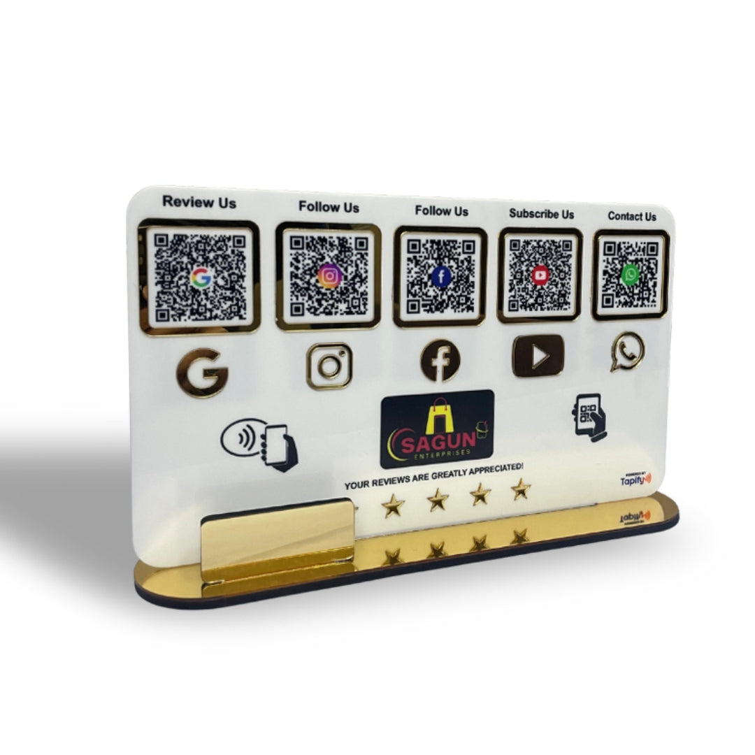 Smart NFC 5-in-1 Table Top Standee