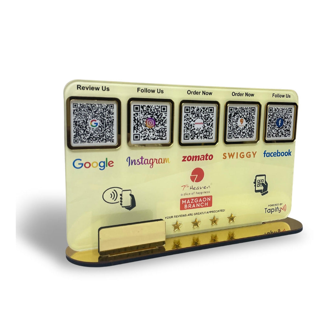 Smart NFC 5-in-1 Table Top Standee