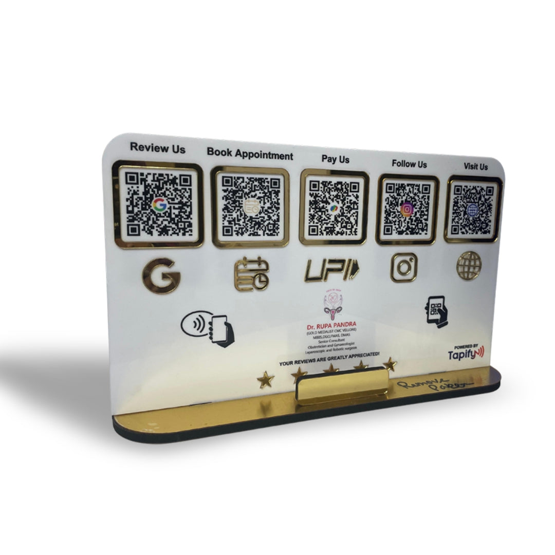 Smart NFC 5-in-1 Table Top Standee