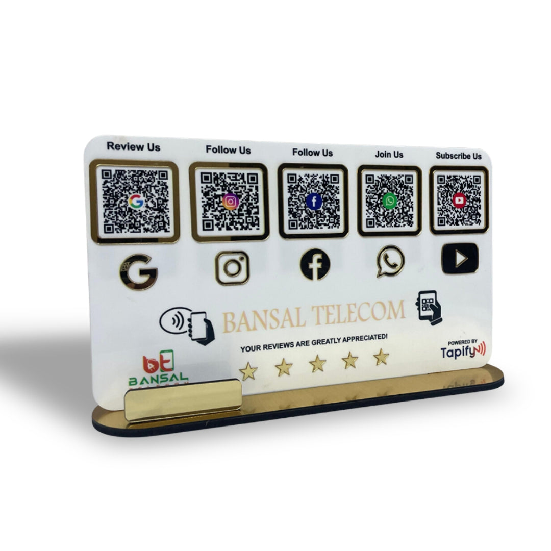 Smart NFC 5-in-1 Table Top Standee