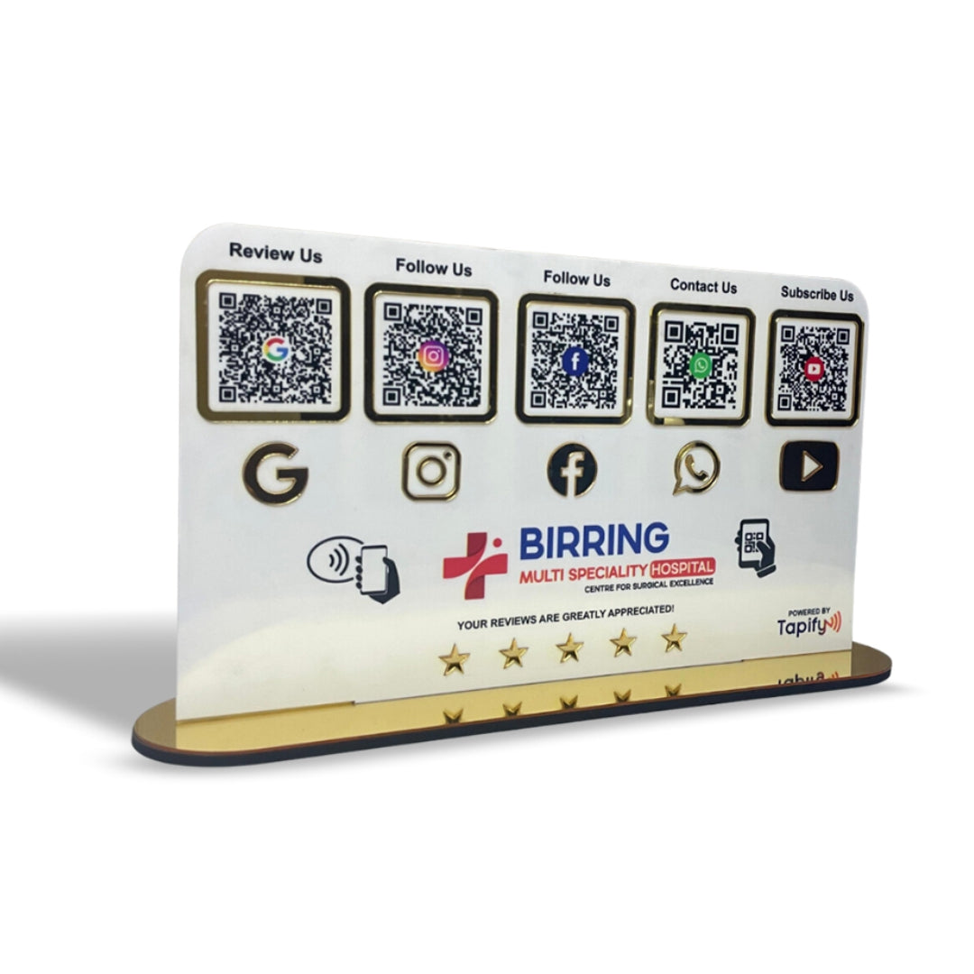 Smart NFC 5-in-1 Table Top Standee