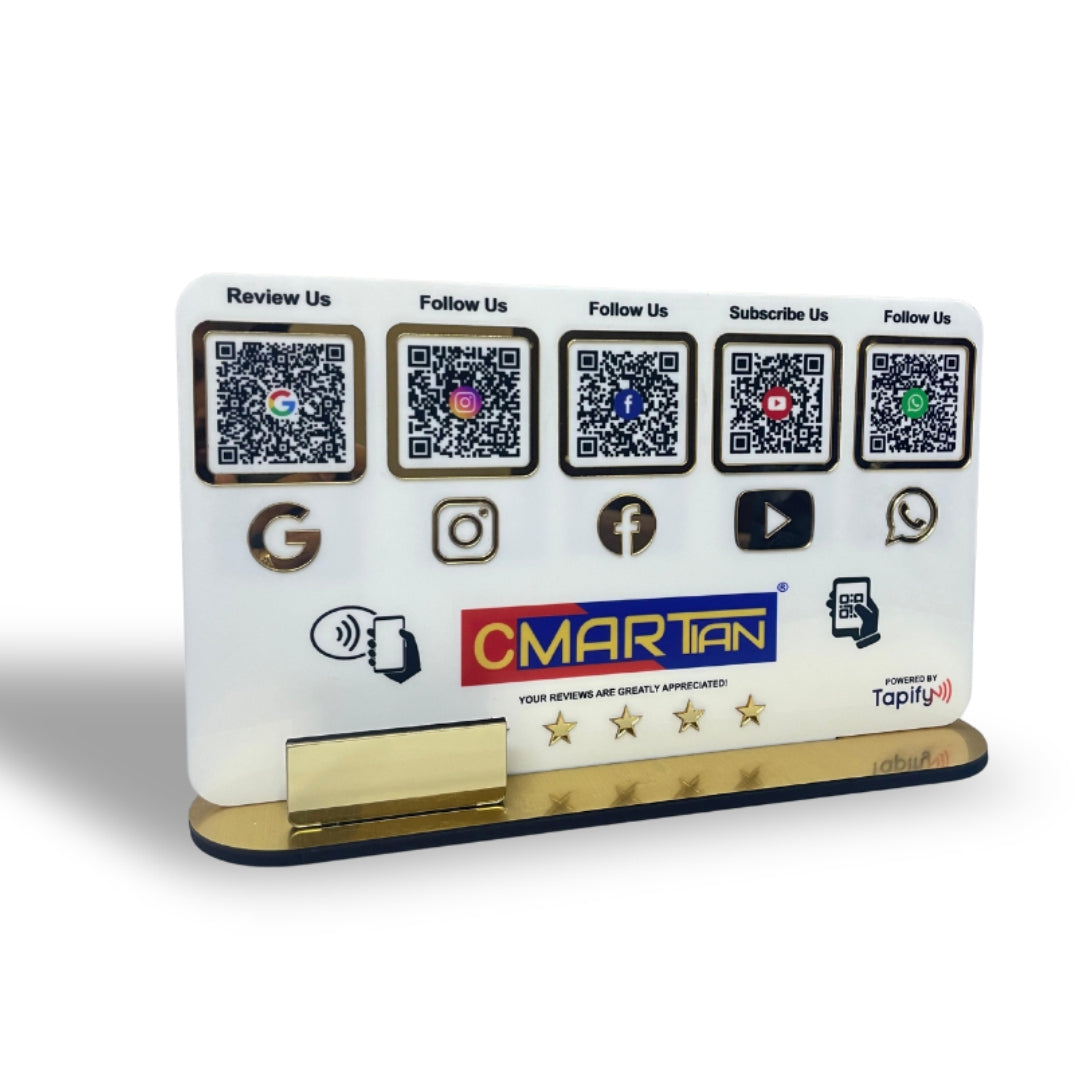 Smart NFC 5-in-1 Table Top Standee