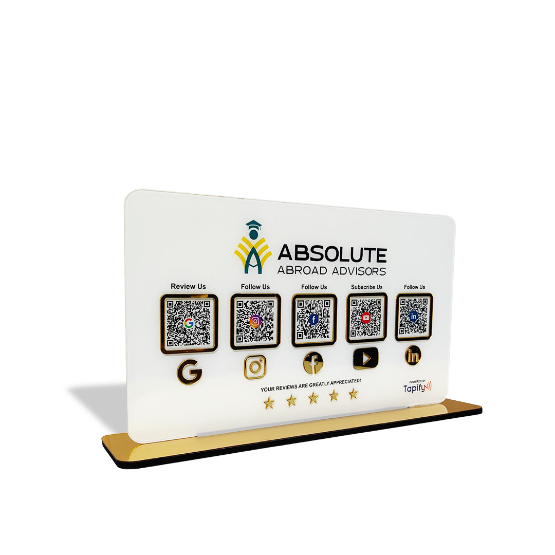 Smart NFC 5-in-1 Table Top Standee - With Big space