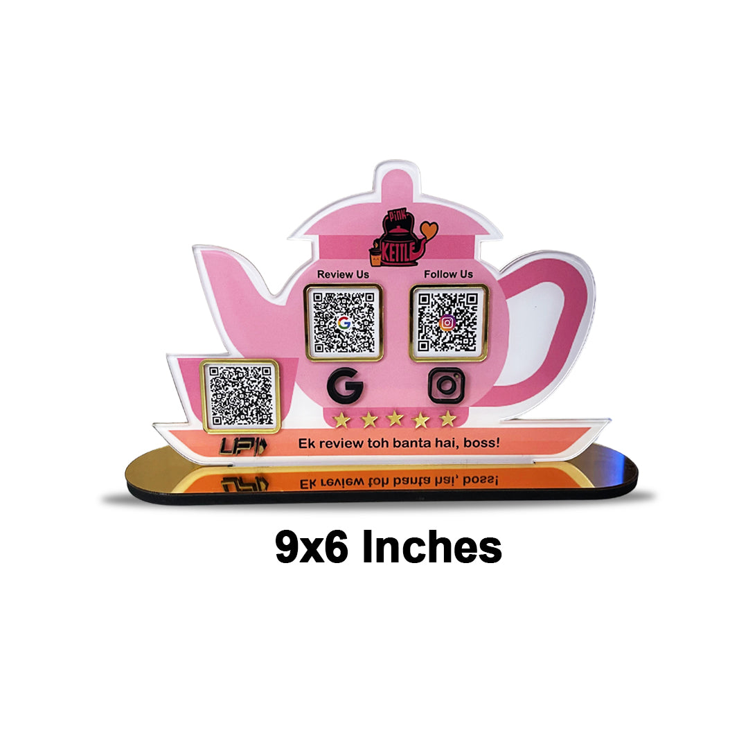 Cattle and Cup Shaped - Smart NFC 3-in-1 Tabletop Standee