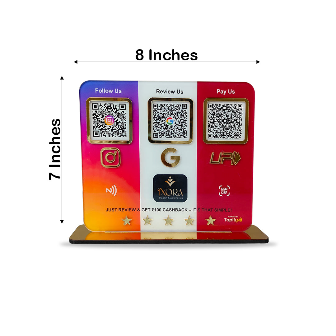 Smart NFC 3-in-1 Table Top Standee - Native Background Edition