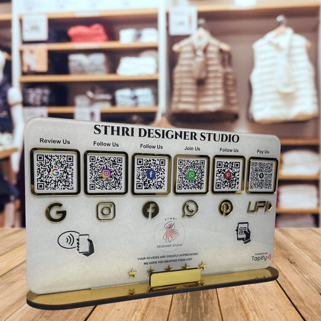 Smart NFC 6-in-1 Table Top Standee