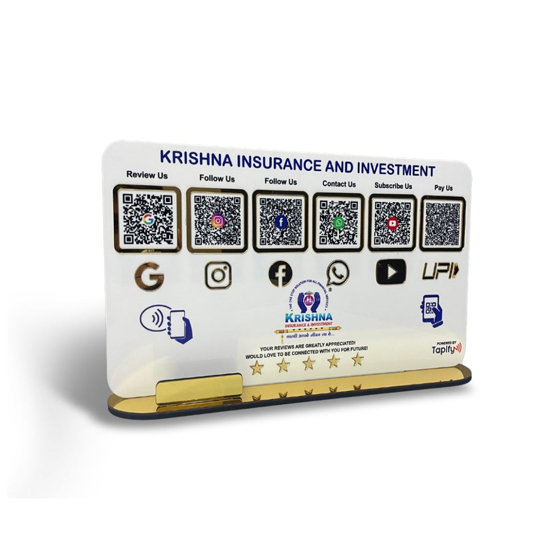 Smart NFC 6-in-1 Table Top Standee