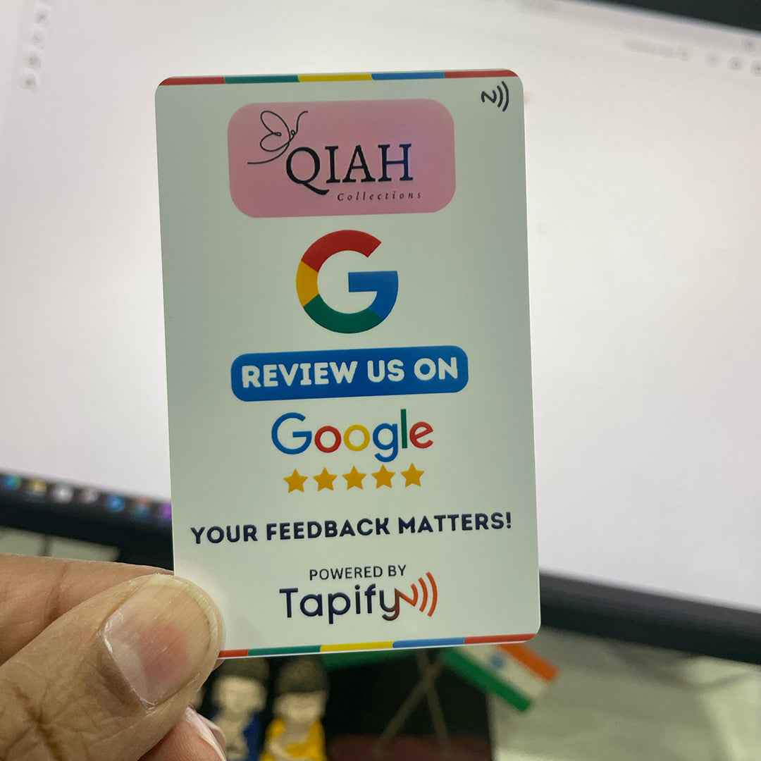 Custom NFC Google Review Card bundles - Fixed Design, Your Logo, Your Link Added