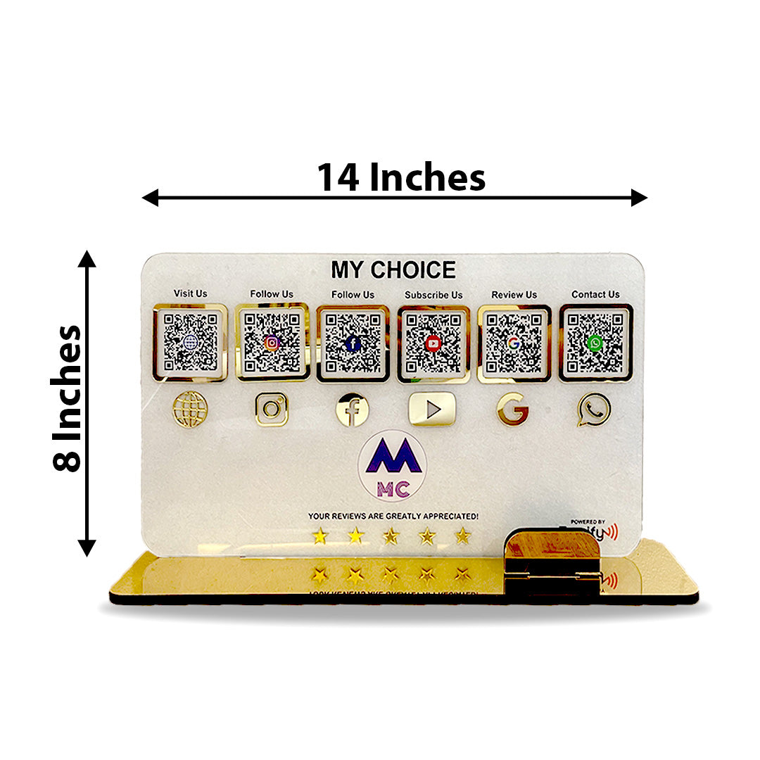 Smart NFC 6-in-1 Table Top Standee - II