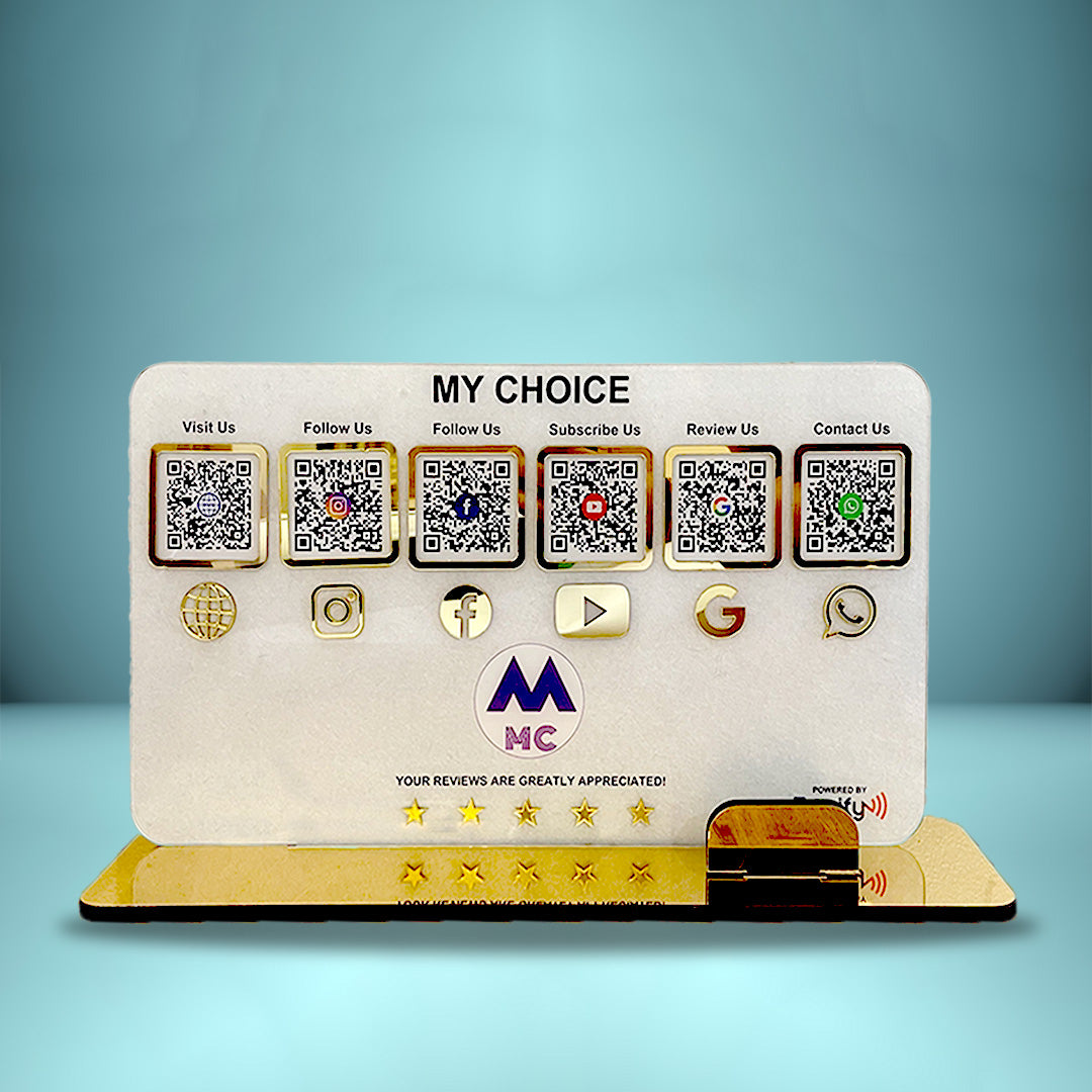 Smart NFC 6-in-1 Table Top Standee - II