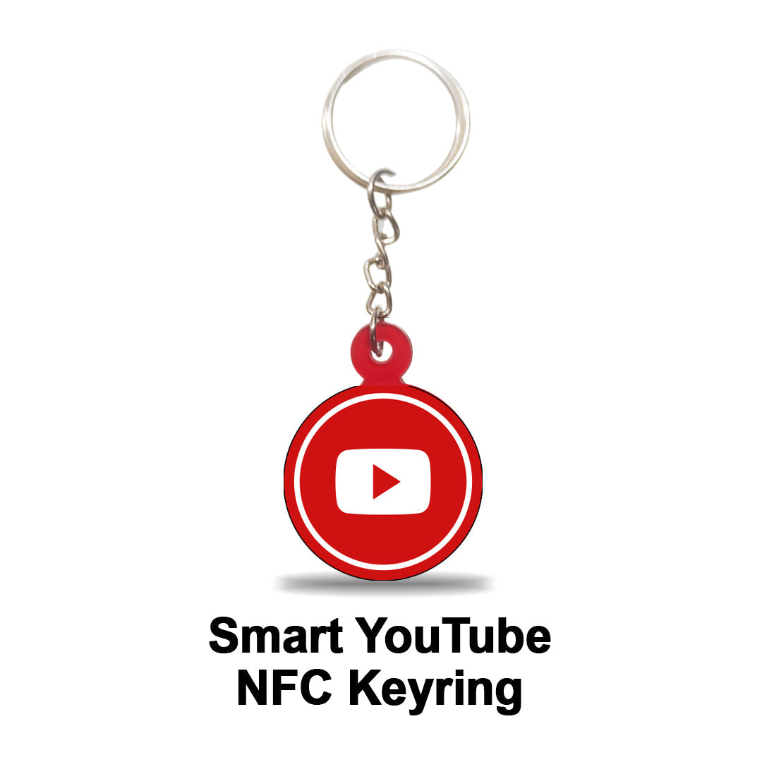 Smart NFC Keyring – Any 1 Link (as per your order) - without QR Code - Fixed Design