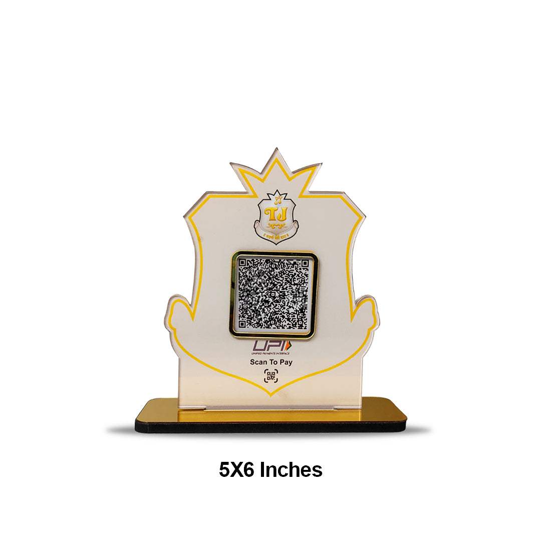 Logo Shaped - Smart NFC - Standee ( UPI Without NFC )