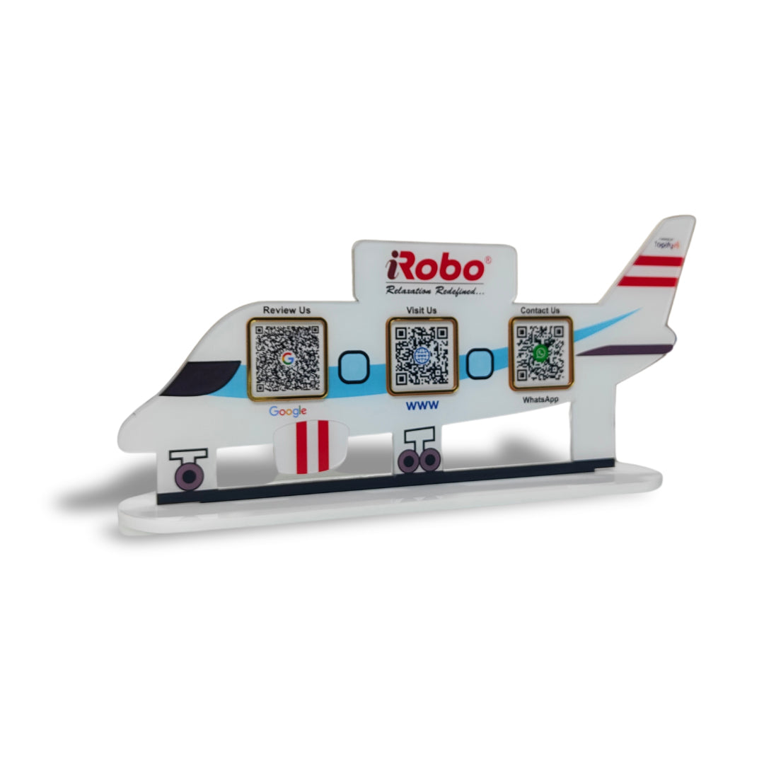 Aeroplane Shaped Smart NFC 3-in-1 Tabletop Standee