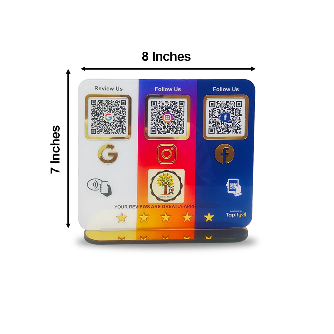 Smart NFC 3-in-1 Table Top Standee - Native Background Edition