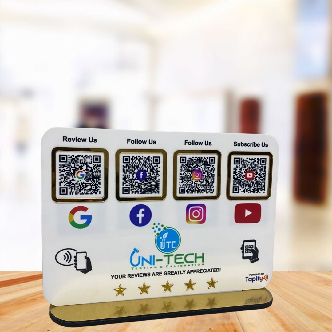 Smart NFC 4-in-1 Table Top Standee - Printed Icon Edition