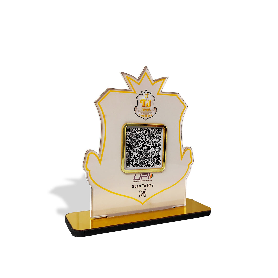 Logo Shaped - Smart NFC - Standee ( UPI Without NFC )