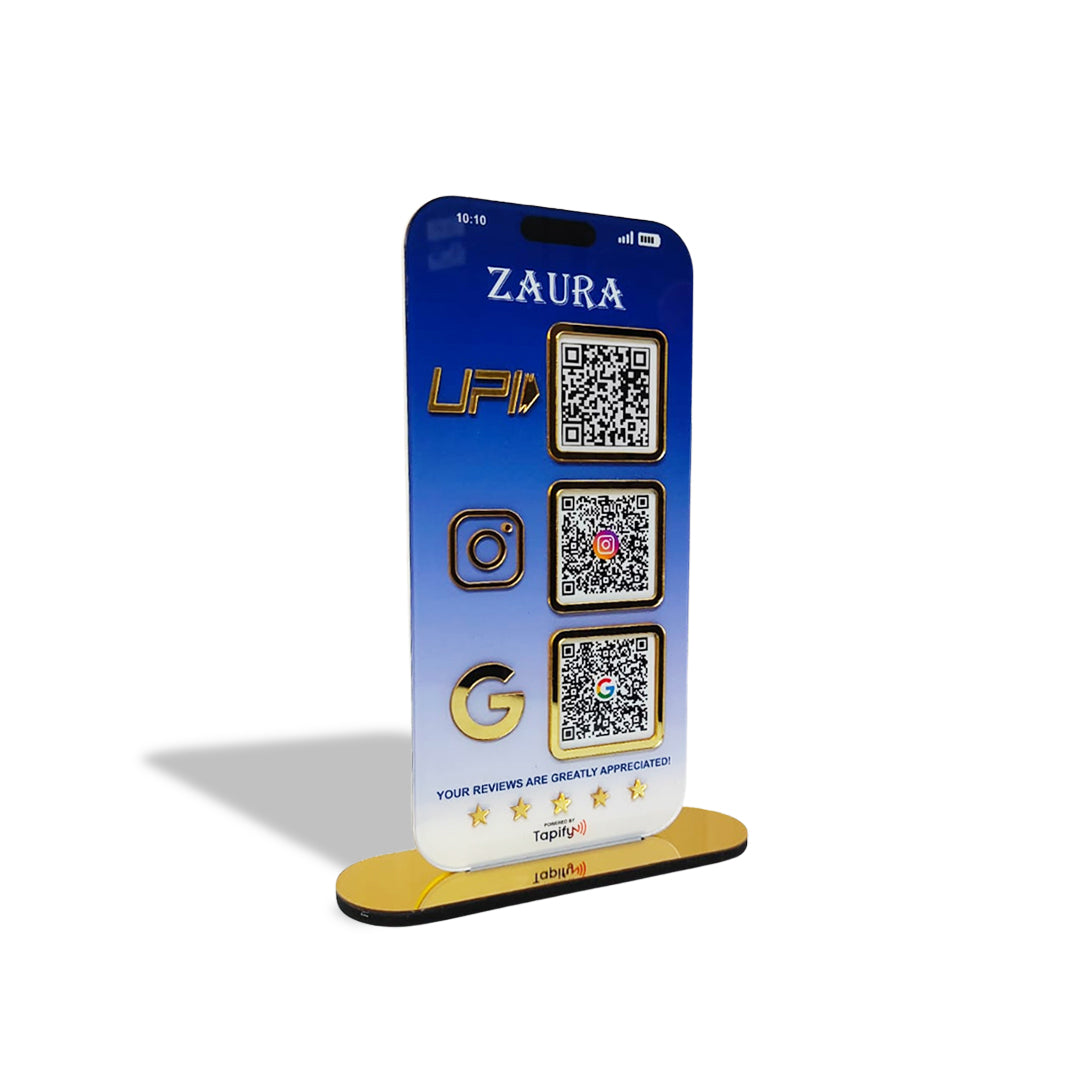 iPhone Mobile Shape Smart NFC 3-in-1 Tabletop Standee