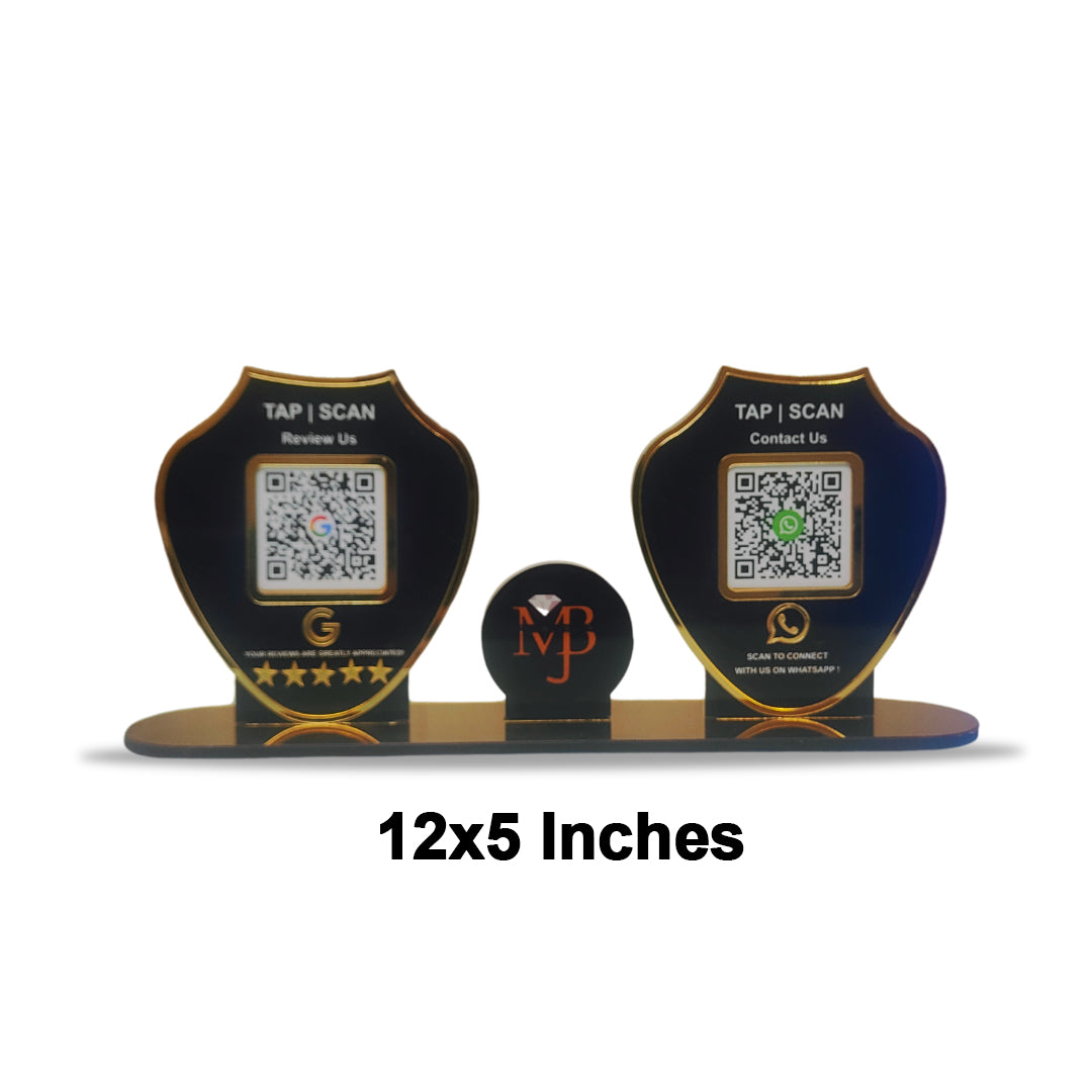 Smart NFC 2-in-1 Tabletop Standee for Jewelry Stores