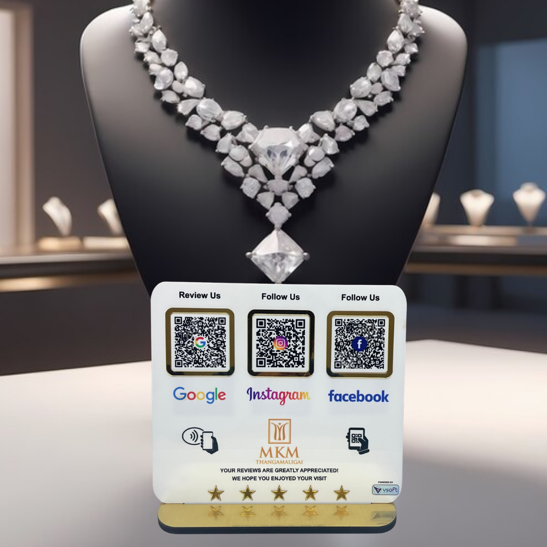 Smart NFC 3-in-1 Table Top Standee - Text Edition