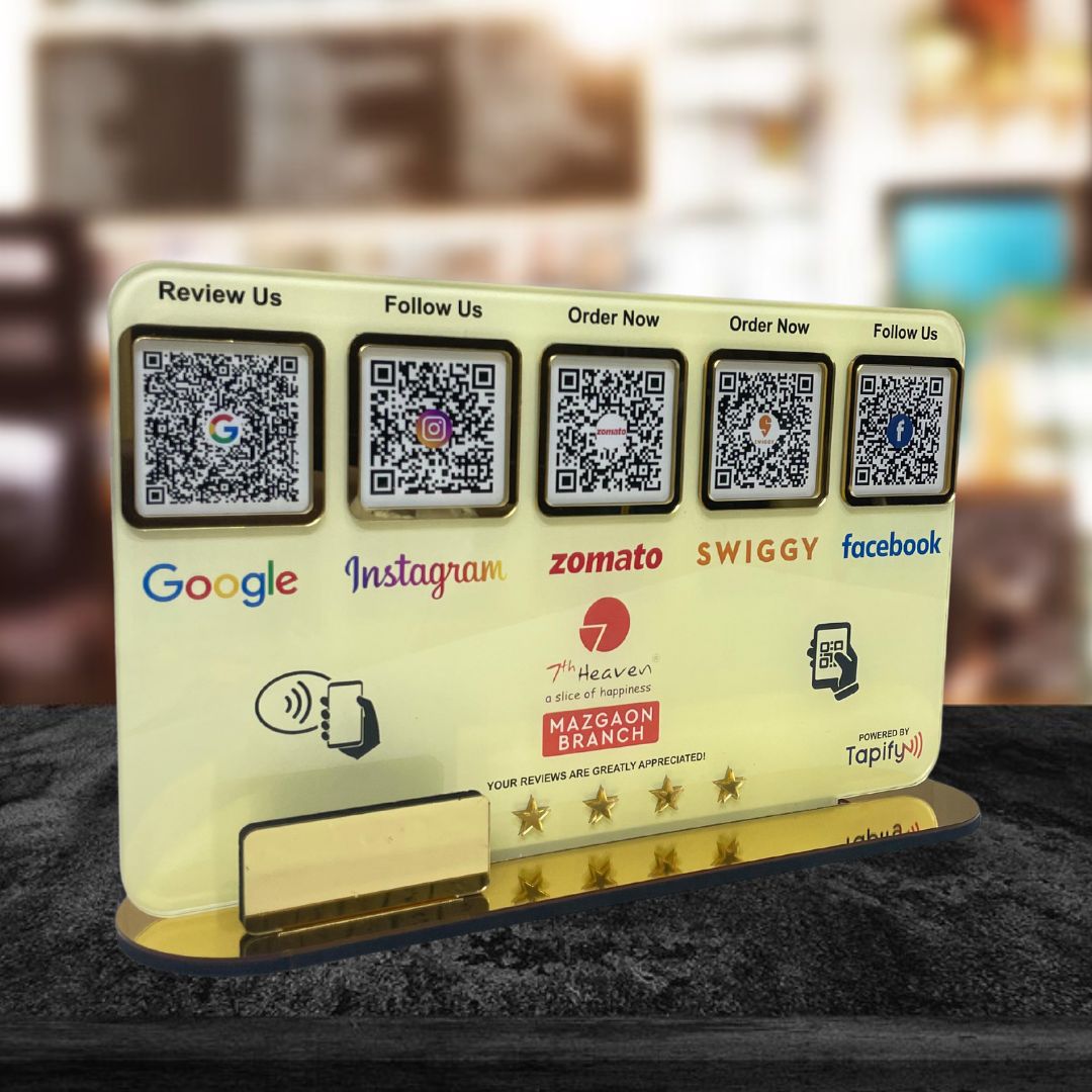 Smart NFC 5-in-1 Table Top Standee