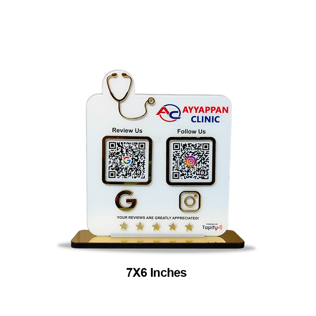 Smart NFC 2-in-1 Standee - Stethoscope Cutout | For Doctors